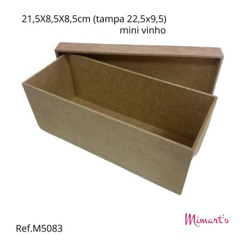 CAIXA T.S. RET. 22,5X9,5X8,5CM (MINI VINHO) REF.5083