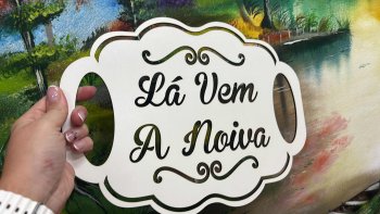 PLACA LA VEM A NOIVA
